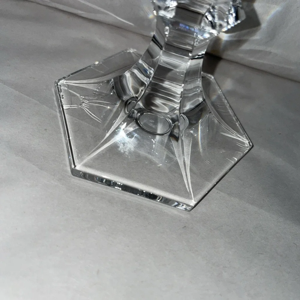 Mario Luca Giusti Dolce-Vita Water White Goblet Set of 4 in Acrylic Signed Read